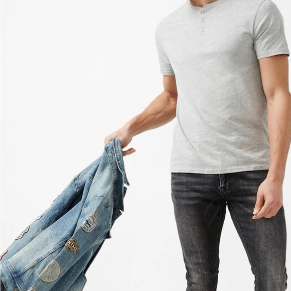 Brand New w’ Tags Buffalo David Bitten Grey T-Shirt - Picture 3 of 5